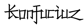 Konfuciuz font