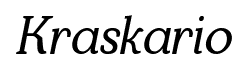 Kraskario font