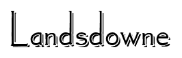 Landsdowne font