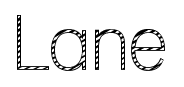 Lane font