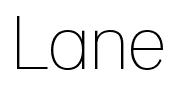 Lane font