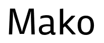 Mako font