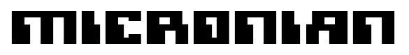 Micronian font