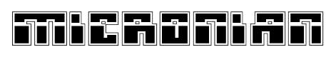 Micronian font