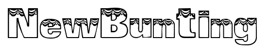 NewBunting font