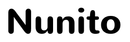 Nunito font