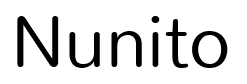Nunito font