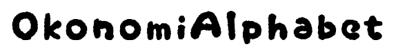 OkonomiAlphabet font