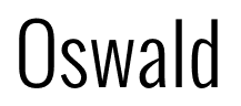 Oswald font