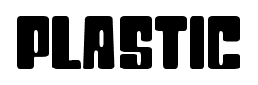 Plastic font