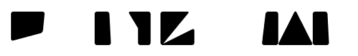 Polygonal font