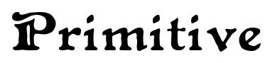 Primitive font