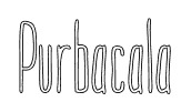 Purbacala font