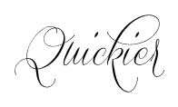 Quickier font