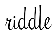 Riddle font