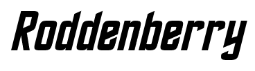 Roddenberry font