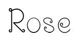 Rose font