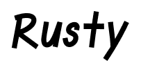 Rusty font