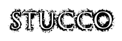 STUCCO font