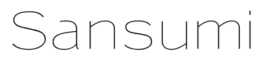 Sansumi font