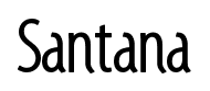 Santana font