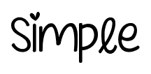 Simple font
