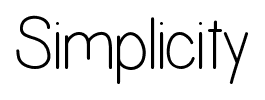 Simplicity font