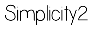 Simplicity2 font