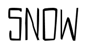 Snow font