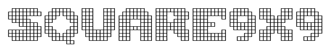 Square9x9 font