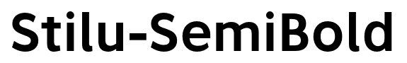 Stilu-SemiBold font