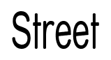 Street font