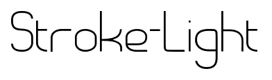 Stroke-Light font