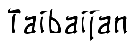 Taibaijan font