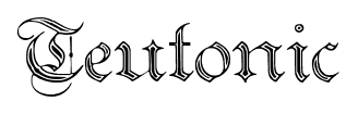 Teutonic font