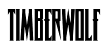 Timberwolf font