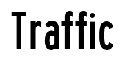 Traffic font