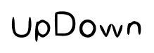 UpDown font