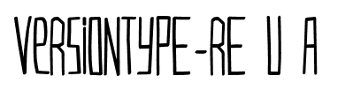 VERSIONTYPe-Regular font