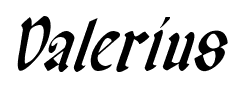 Valerius font