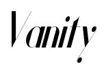 Vanity font