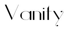 Vanity font