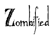 Zombified font