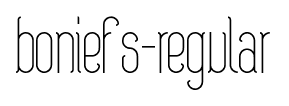 boniefs-regular font