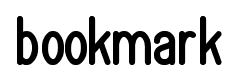 bookmark font