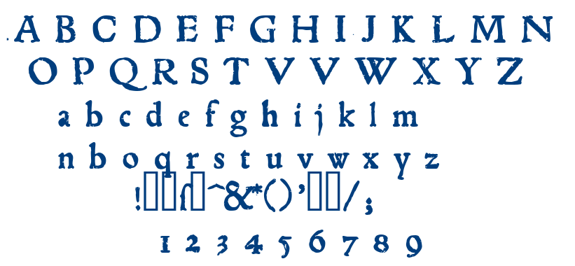 1543 Humane Jenson font