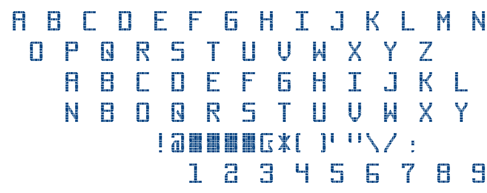 Commuter font