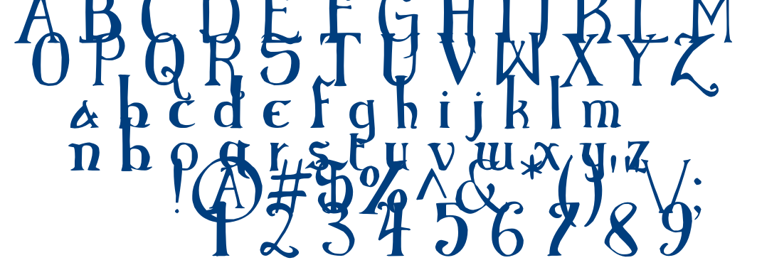 Elementary Gothic Bookhand font