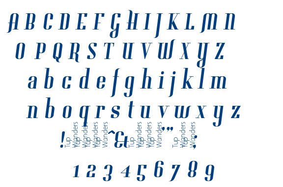 Gladifilthefte font