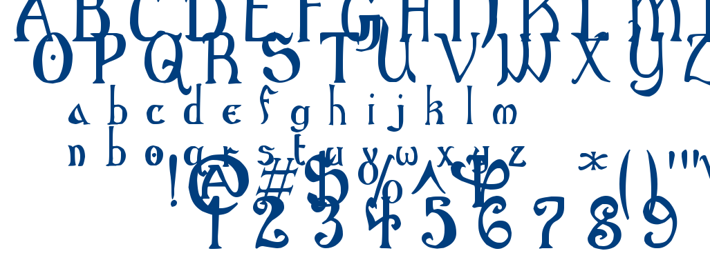 Gothic Birthday Cake font